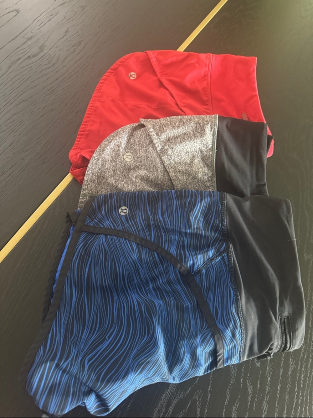 lululemon athletica Women's Athletic Shorts - Blue, Red, Gray